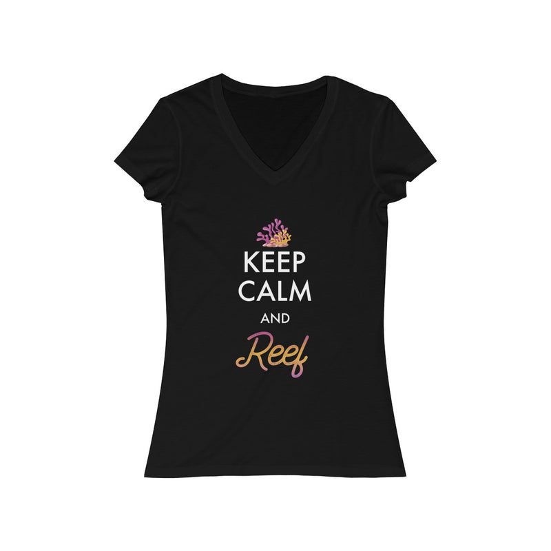 Keep Calm & Reef Women's V-Neck Tee